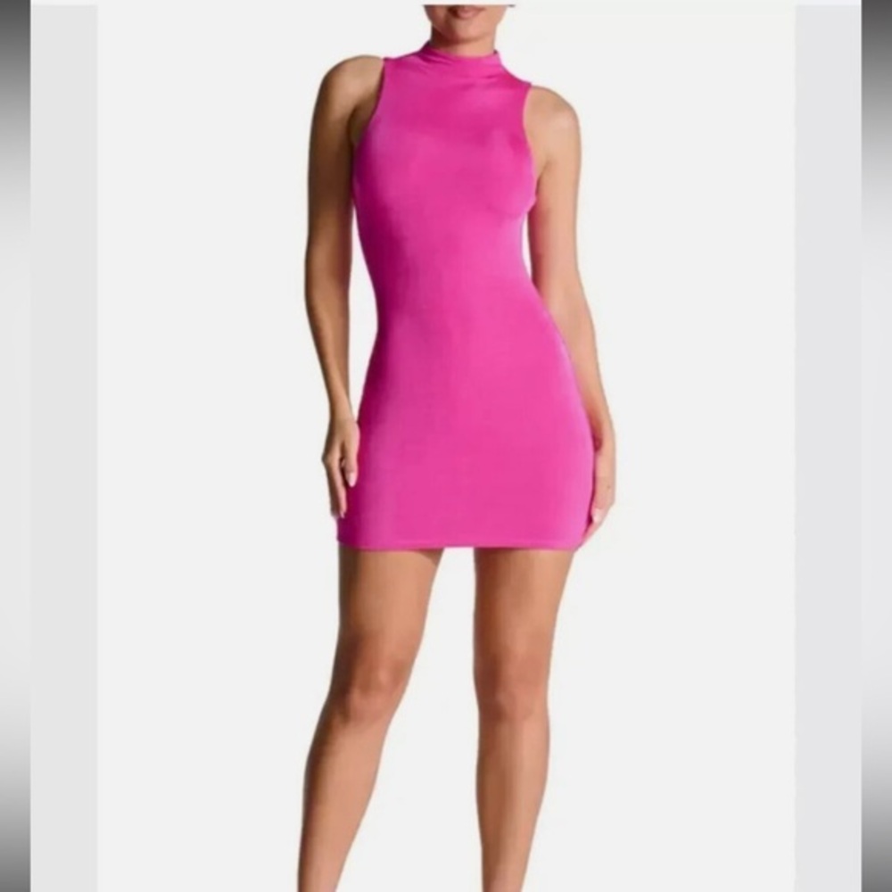 Naked Wardrobe Bright Sleeveless Mini Dress